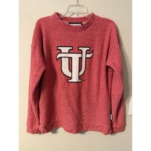 Woolly Threads Red University LOGO Sweatshirt Women's Size L Made in USA